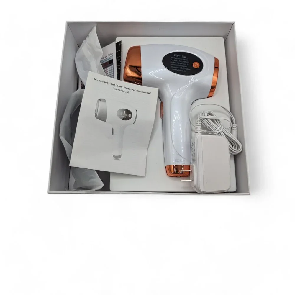 SIMPLINE AI01 White Rose Gold 99W IPL Hair Removal Device With Manual
